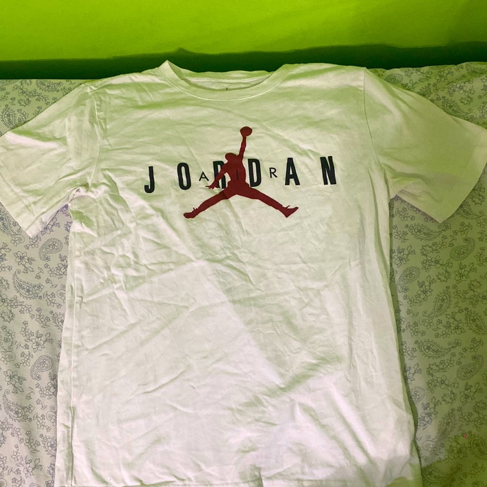 Mens jordan air T-shirt in white